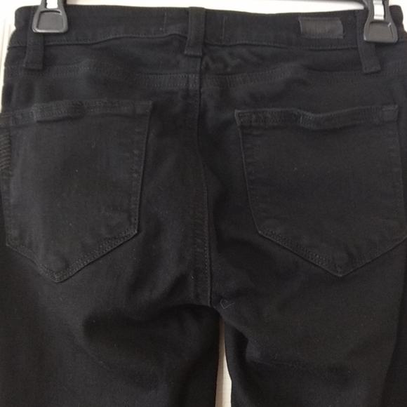 New Paige Denim Black Skinny Ankle Jeans 24/0 - Picture 5 of 5